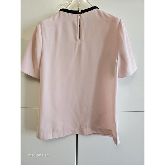 BNWT Ted Baker London Baby Pink Sassa Tie Neck Top - Picture 3 of 10